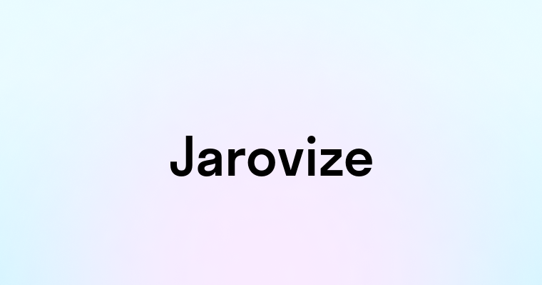 Jarovize