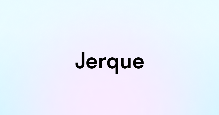 Jerque