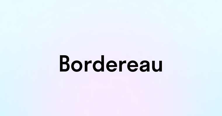 Bordereau