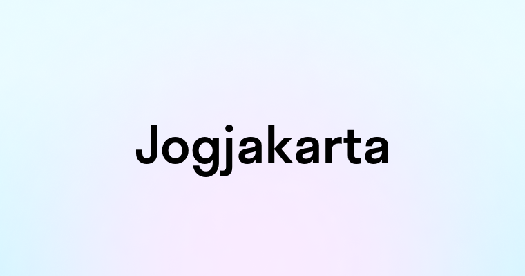 Jogjakarta