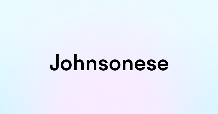 Johnsonese