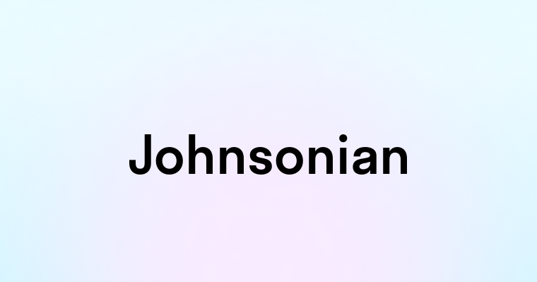 Johnsonian