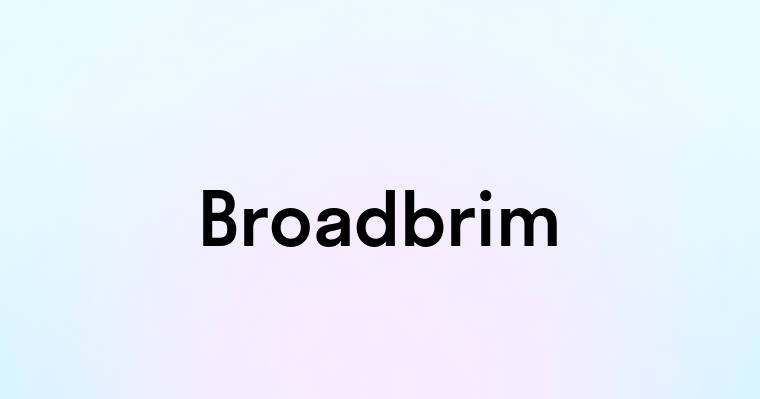 Broadbrim