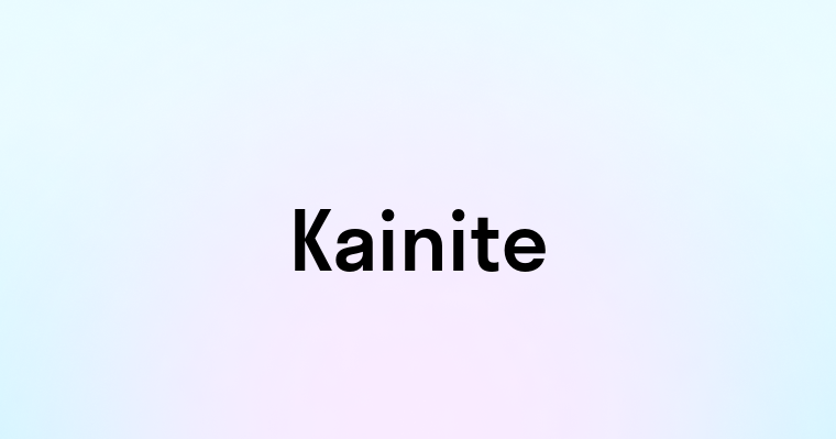 Kainite