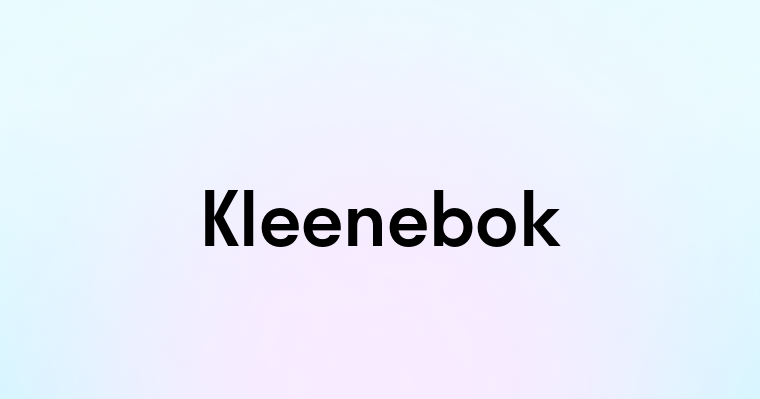 Kleenebok