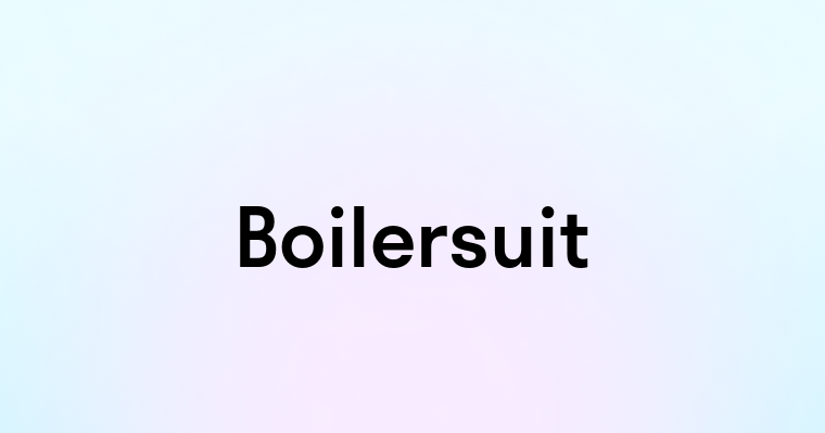 Boilersuit