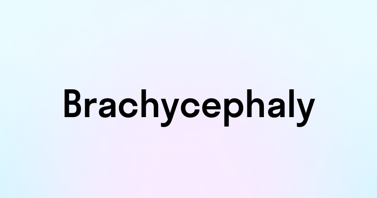 Brachycephaly