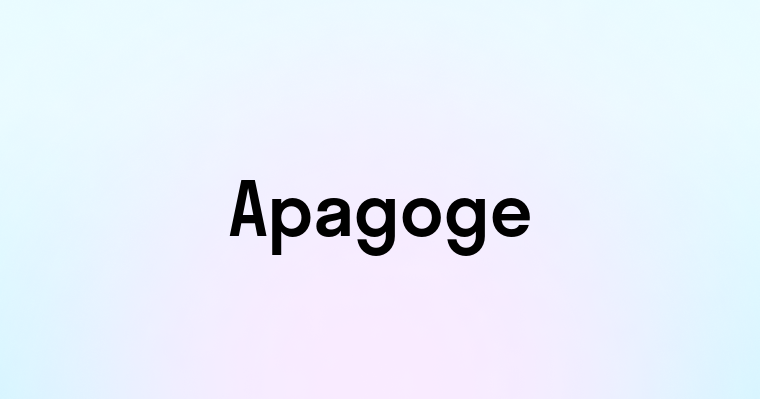 Apagoge