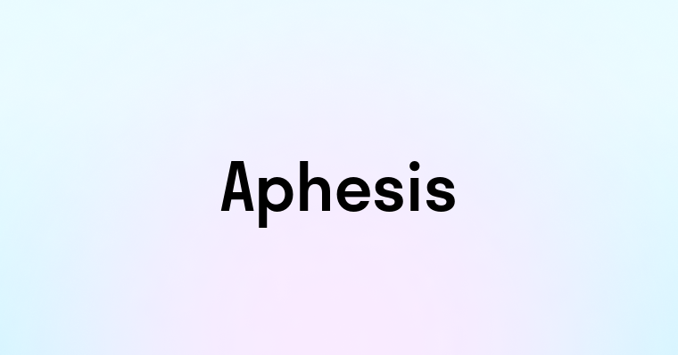 Aphesis