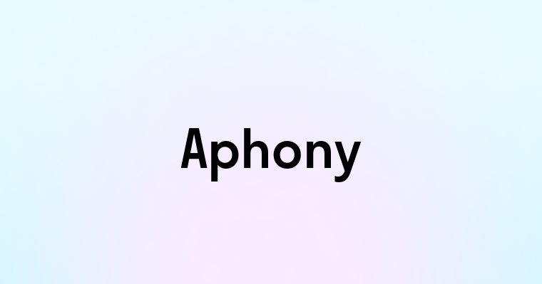 Aphony