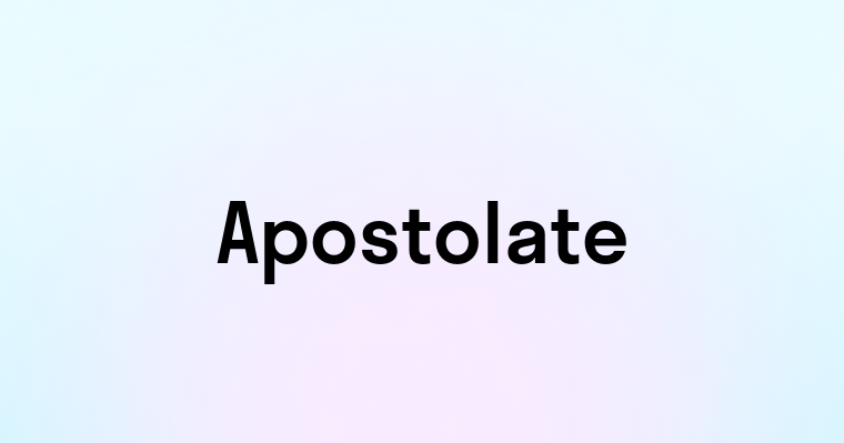 Apostolate