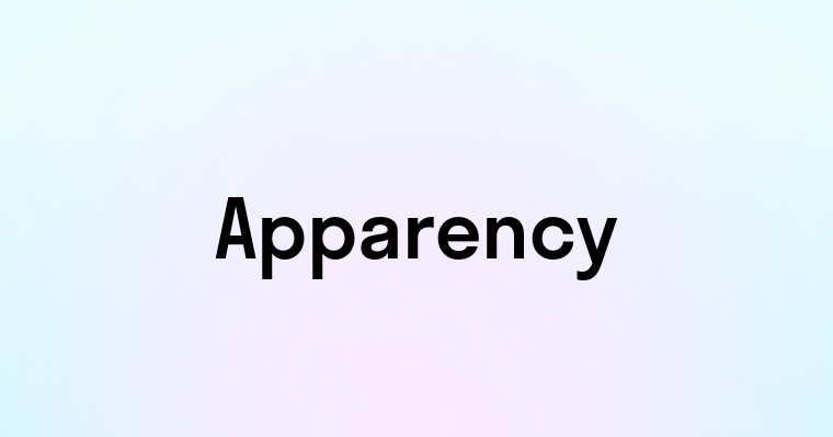 Apparency