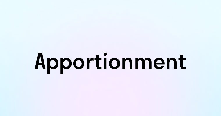 Apportionment