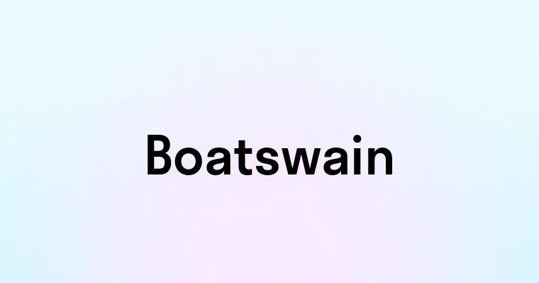 Boatswain