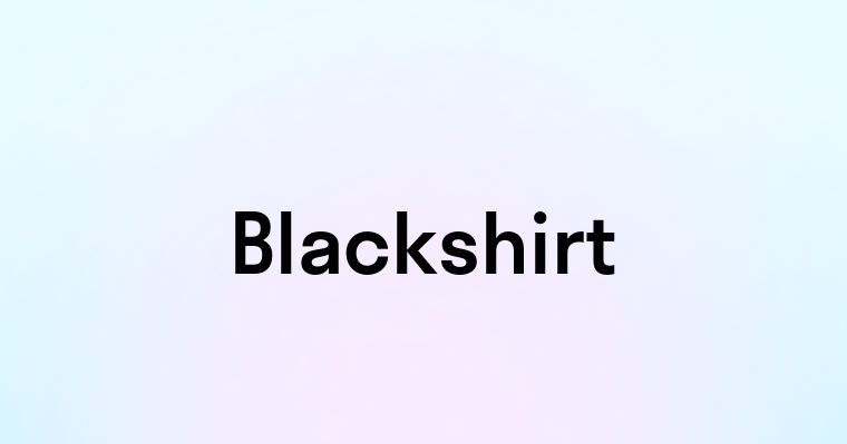 Blackshirt