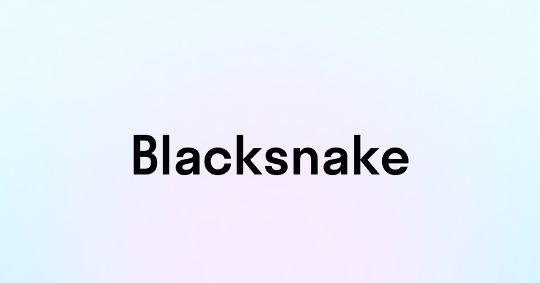 Blacksnake