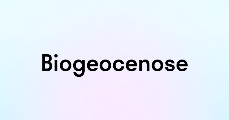 Biogeocenose