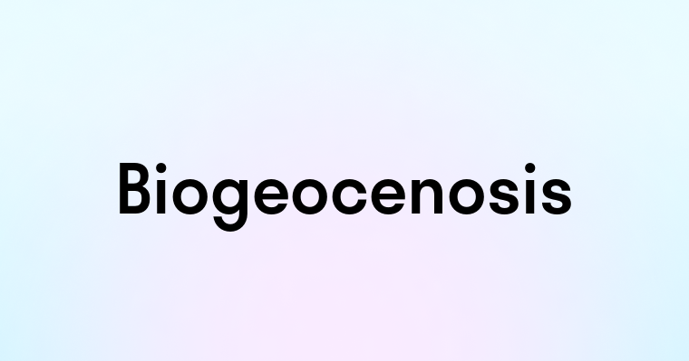 Biogeocenosis