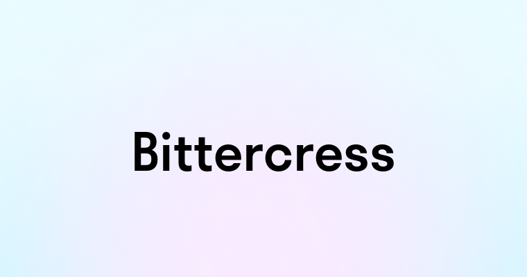 Bittercress