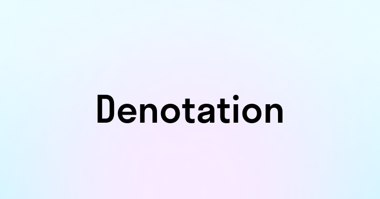 Denotation