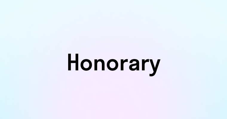 Honorary