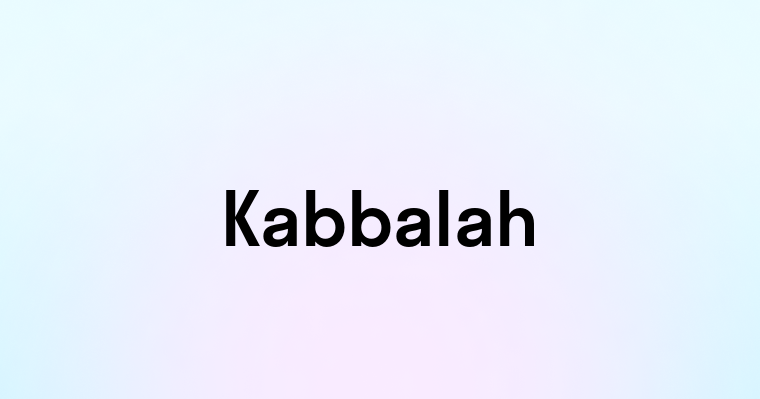 Kabbalah