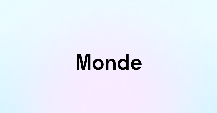 Monde