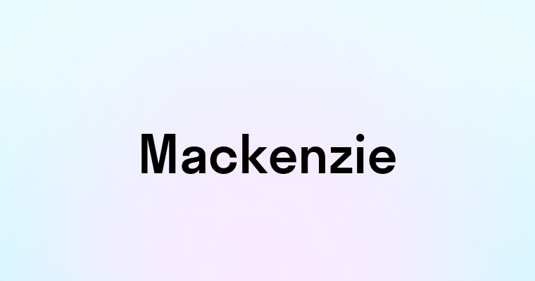 Mackenzie