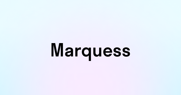 Marquess