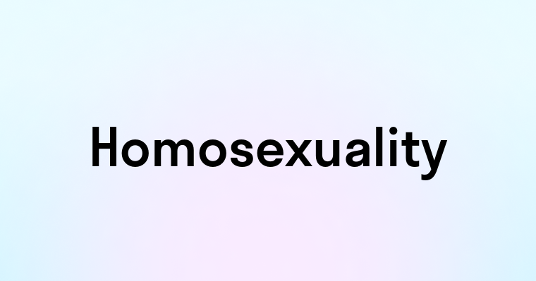 Homosexuality