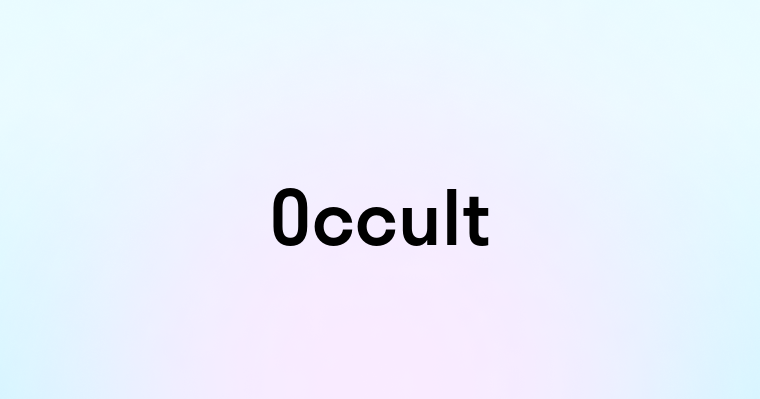 Occult