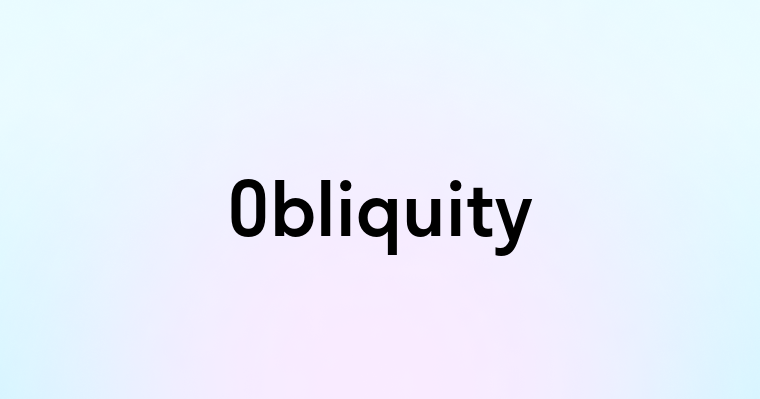 Obliquity