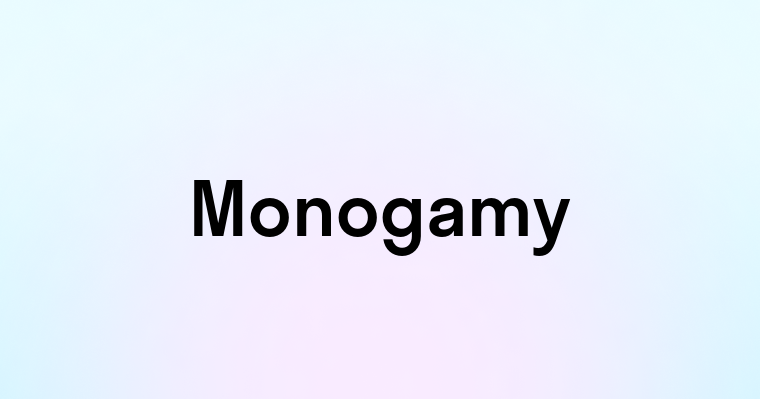 Monogamy