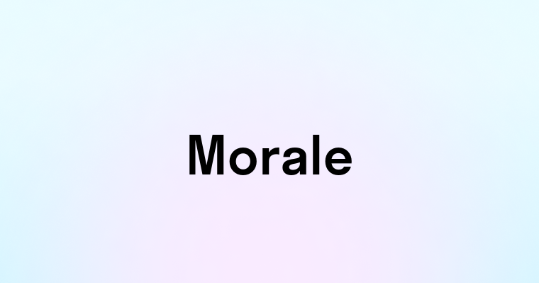 Morale