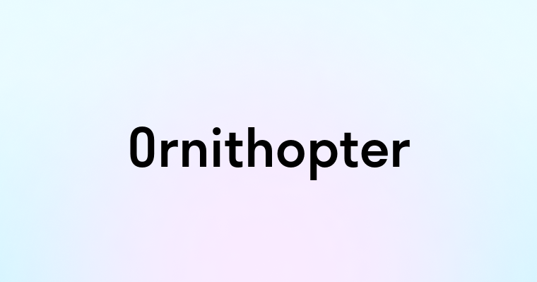 Ornithopter