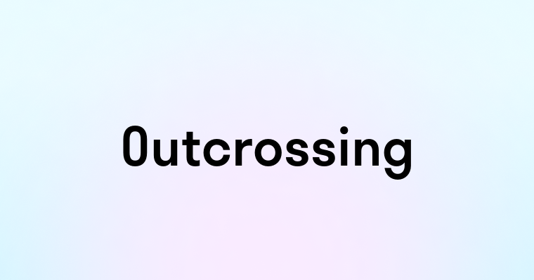 Outcrossing