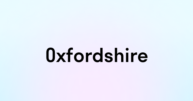 Oxfordshire