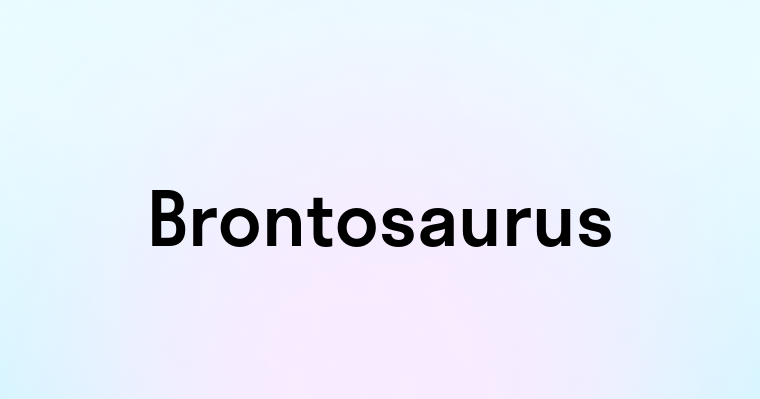 Brontosaurus