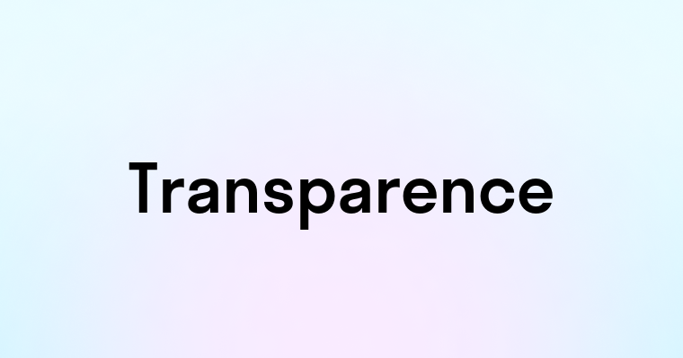 Transparence