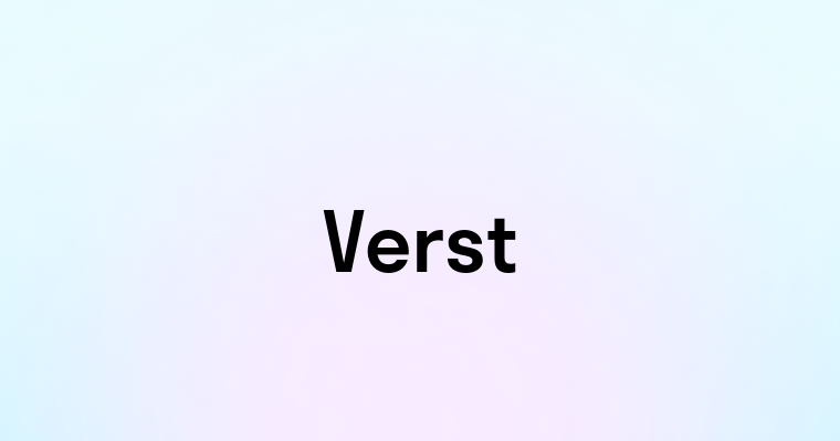 Verst