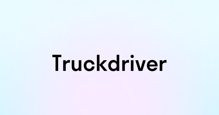 Truckdriver