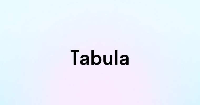 Tabula