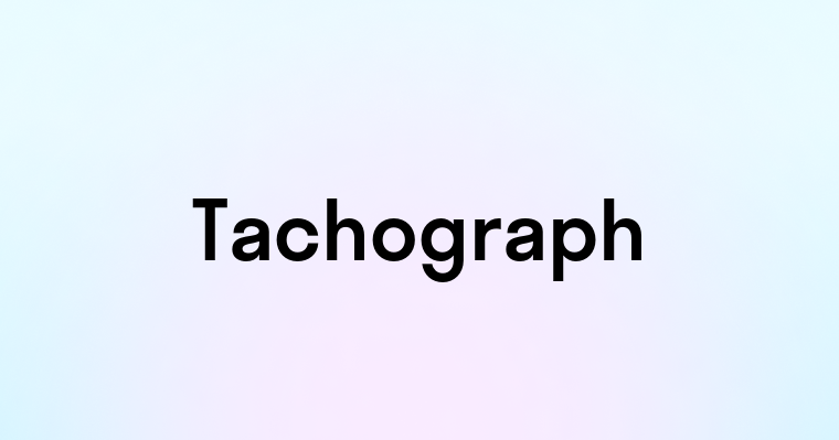 Tachograph