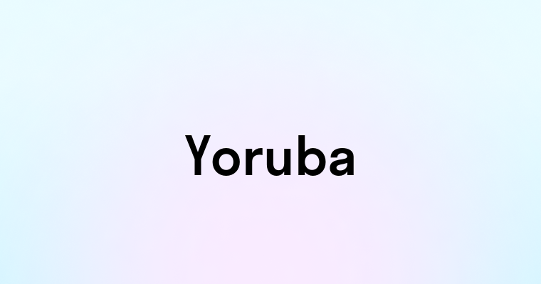 Yoruba