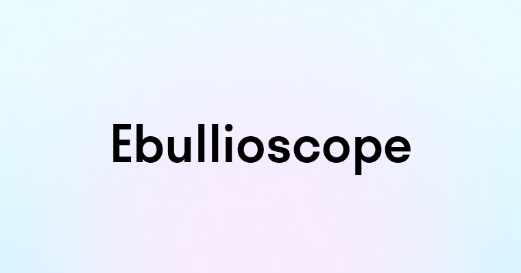 Ebullioscope