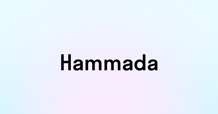 Hammada