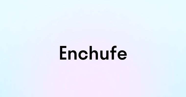 Enchufe