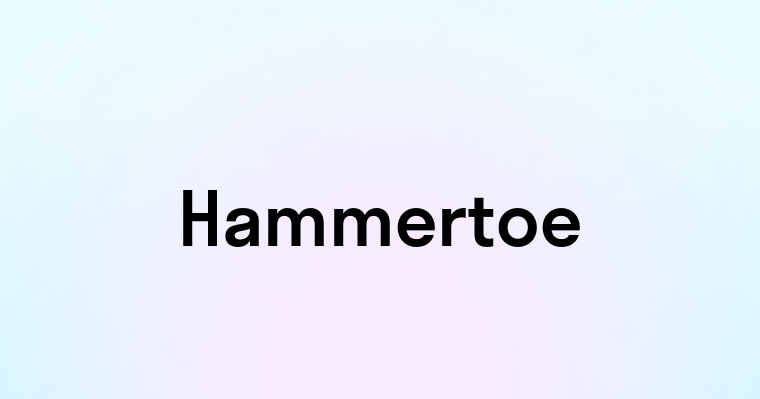 Hammertoe