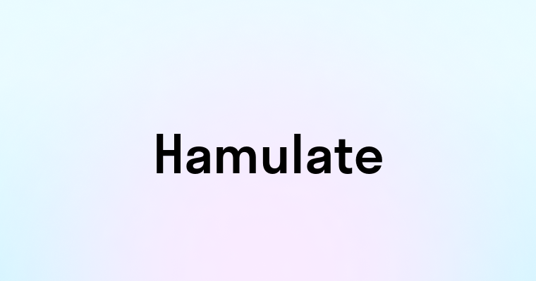 Hamulate