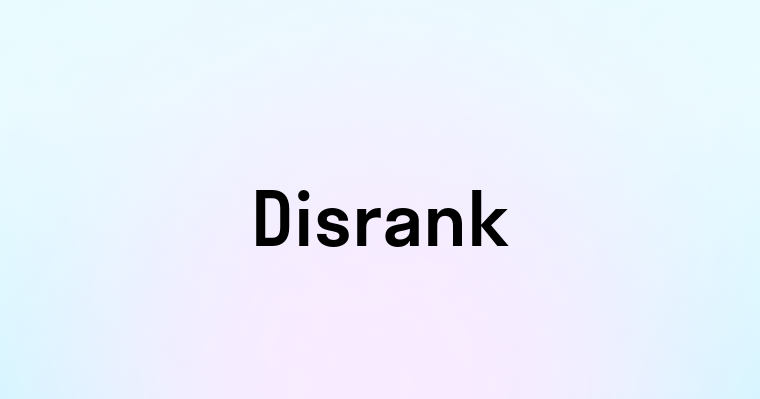 Disrank